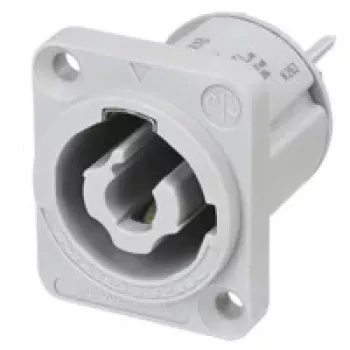 Neutrik NAC3MPXXB powerCON TRUE1 TOP inbouwconnector, mannelijk, 2+PE, 20 A, 250 V AC, grijs, paneelmontage