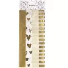 ARTOZ decoratief zijdevloeipapier stippen goud/wit 50 x 70 cm (144500-76)