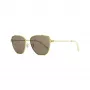 Tory Burch dames TY6105 vierkante zonnebril, donker havanna frame, bruin gradient glazen, 55 mm TY6105-32787N