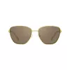 Tory Burch dames TY6105 vierkante zonnebril, donker havanna frame, bruin gradient glazen, 55 mm TY6105-32787N
