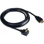 Kramer C-HM/RA-6 high-speed HDMI-kabel met ethernet, HDMI-stekker naar haakse HDMI-stekker, 1,8m, drievoudig afgeschermd, grijs, 4K-ondersteuning 97-0143006