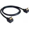 Kramer C-HM/RA-6 high-speed HDMI-kabel met ethernet, HDMI-stekker naar haakse HDMI-stekker, 1,8m, drievoudig afgeschermd, grijs, 4K-ondersteuning 97-0143006