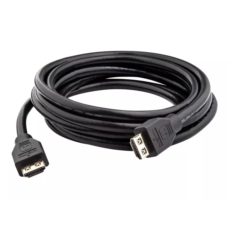 Kramer C-HMU-3 ultra high speed HDMI-kabel met ethernet, 0,9 m, vergrendelbare stekkers, zwart, 8K 60 Hz 97-0102003
