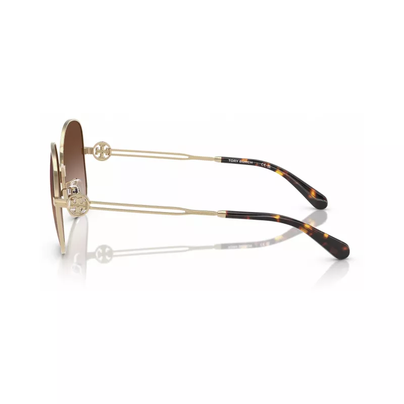 Tory Burch TY6112-334613 dames zonnebril butterfly dark havana bruin gradient 56/16/140 mm