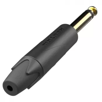 Neutrik NP2XX-AU-0 2-polige 1/4 inch professionele klinkstekker, vergulde contacten, vernikkelde behuizing