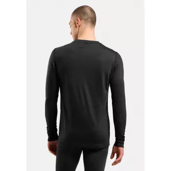 Odlo Merino 200 BL Top Crew Neck LS baselayer top - zwart - XXL