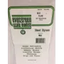 Evergreen 9010 polystyreenplaat 300 x 150 x 0,25 mm, wit, 4-pack
