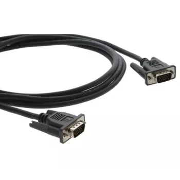 Kramer C-MGM/MGM-6 VGA-kabel, HD-15 stekker naar HD-15 stekker, 1,8 m, aangegoten, zwart 92-7201006