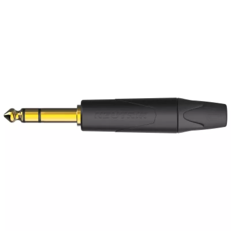 Neutrik NP3XX-AU-0 1/4 inch TRS klinkstekker met vergulde contacten