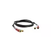 Kramer C-2RAM/2RAM-1 RCA-stekker naar RCA-stekker coaxiale audiokabel 0,3m zwart 95-0202001
