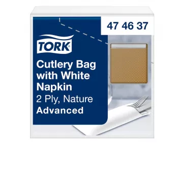 TORK 100 bestekhulsels bruin 6,0 x 19,5 cm (474637)