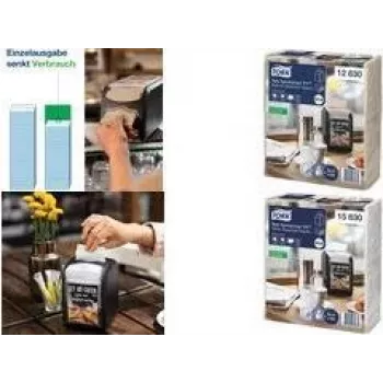 Tork Xpressnap Fit witte dispenser-servetten, 2-laags, voor dispensersysteem N14 (15830)