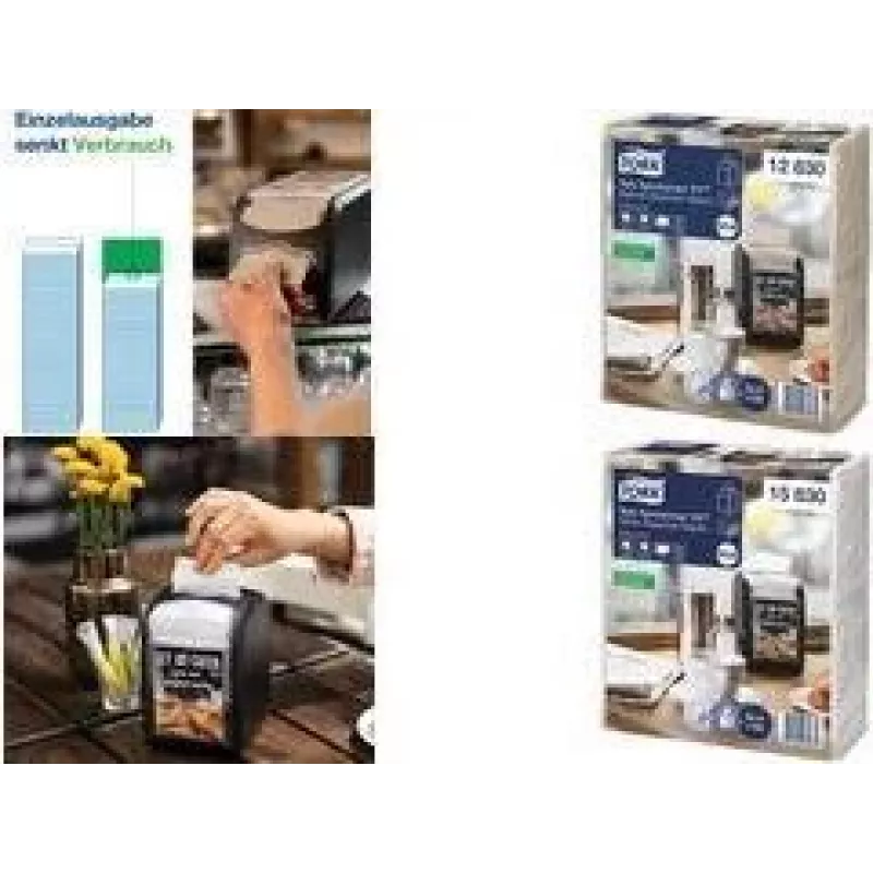 Tork Xpressnap Fit witte dispenser-servetten, 2-laags, voor dispensersysteem N14 (15830)