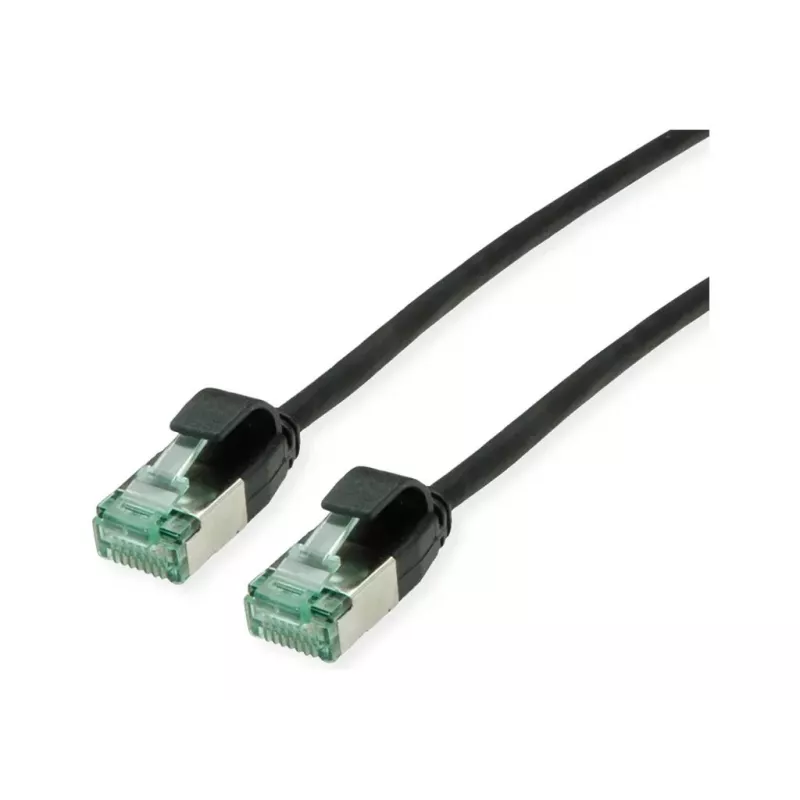 ROLINE RM U/FTP-patchkabel Cat.6A Class EA Slim zwart 0,15m 21.45.3350