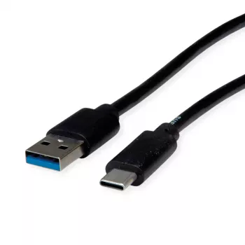 ROLINE RM USB 3.2 Gen 2-kabel, USB A-C, ST/ST, zwart, 2 m 11.45.9012