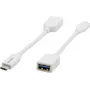 Kramer Electronics ADC-USB31/CAE USB 3.2 Gen 1-kabel, USB-C naar USB-A, wit, 0,91 m 99-97210005