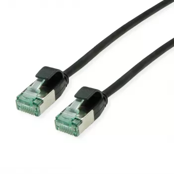 ROLINE RM U/FTP Cat.6A/Class EA SLIM patchkabel, zwart, 5 m 21.45.3357