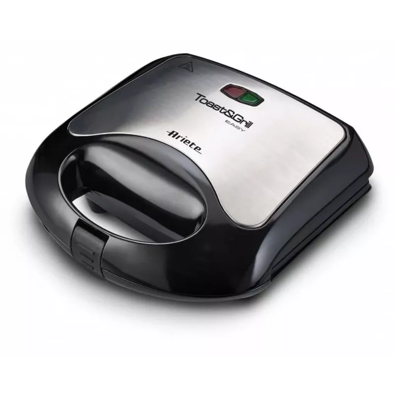 Ariete A1980 sandwichmaker & grill, 750 W, zwart/zilver