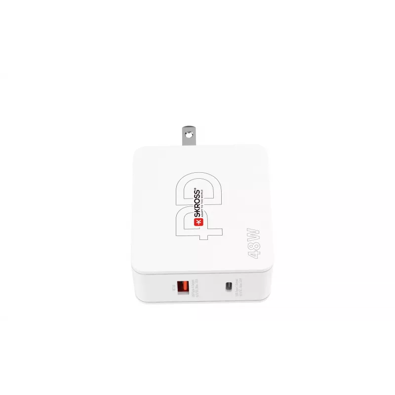 SKROSS Multipower Combo+ US 48W USB-wandlader met USB-C PD en 3 USB-A-aansluitingen SKKT000348WPDUSCCN
