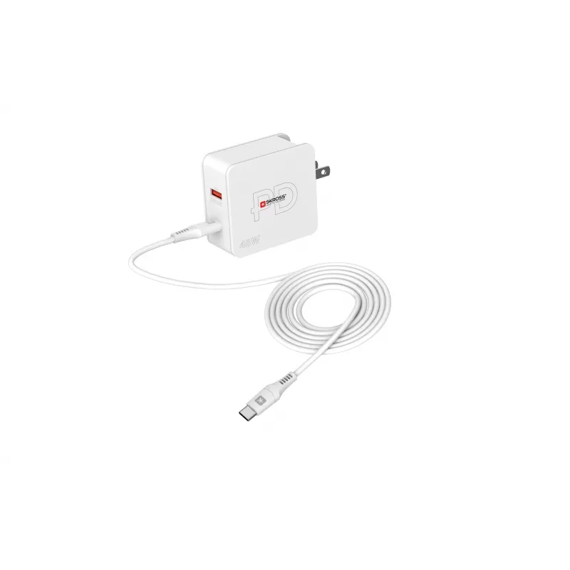 SKROSS Multipower Combo+ US 48W USB-wandlader met USB-C PD en 3 USB-A-aansluitingen SKKT000348WPDUSCCN