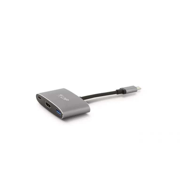 LMP USB-C Combo Hub - HDMI, 3x USB-A, USB-C PD 60W, 5Gbps, Space Grey aluminium voor MacBook 12 inch