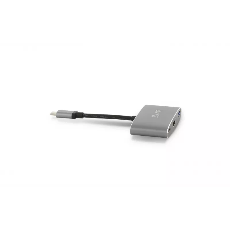LMP USB-C Combo Hub - HDMI, 3x USB-A, USB-C PD 60W, 5Gbps, Space Grey aluminium voor MacBook 12 inch
