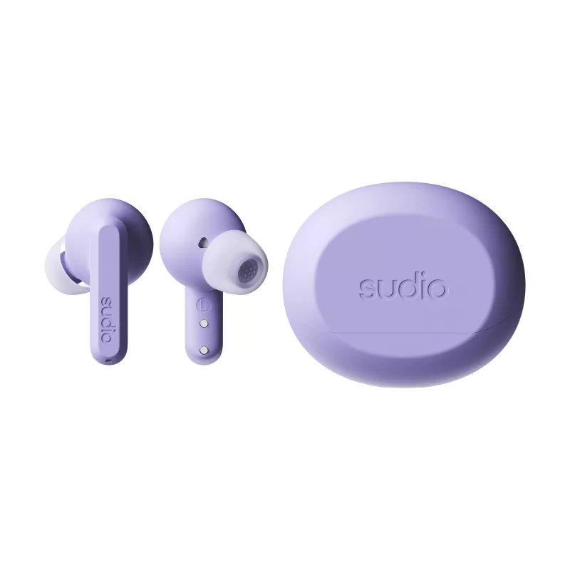 Sudio A3 Pro draadloze Bluetooth-oordopjes met ANC, transparantiemodus, IPX4, paars A1PROPUR