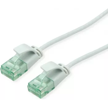 ROLINE RM UTP-patchkabel Cat.6A/Class EA SLIM, grijs, 0,15 m 21.45.3400