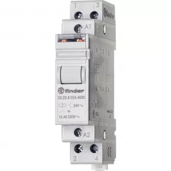 FINDER 20.22.8.024.4000 impulsrelais 24 V AC 2 NO 16 A DIN-rail