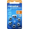 Renata ZA13.DP6 0HG zink-lucht hoortoestelbatterij PR48, 1,4 V, 305 mAh, 6-pack
