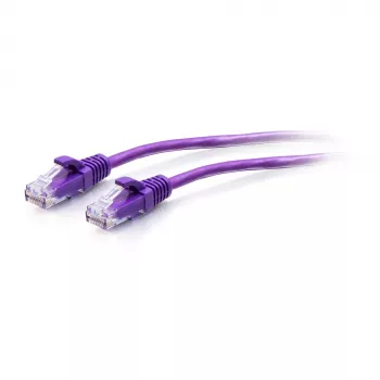 C2G 0,3m Cat6a Slim Ethernet-patchkabel U/UTP RJ-45 paars 28 AWG