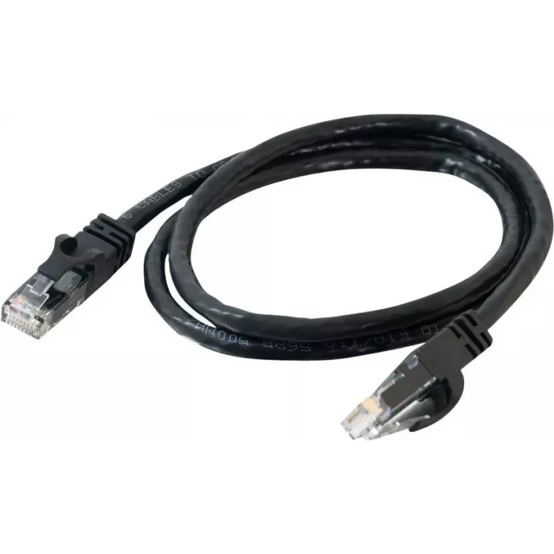 Cables2Go 0,5m Cat6 UTP Ethernet-patchkabel, zwart, snagless, PVC-mantel 83405