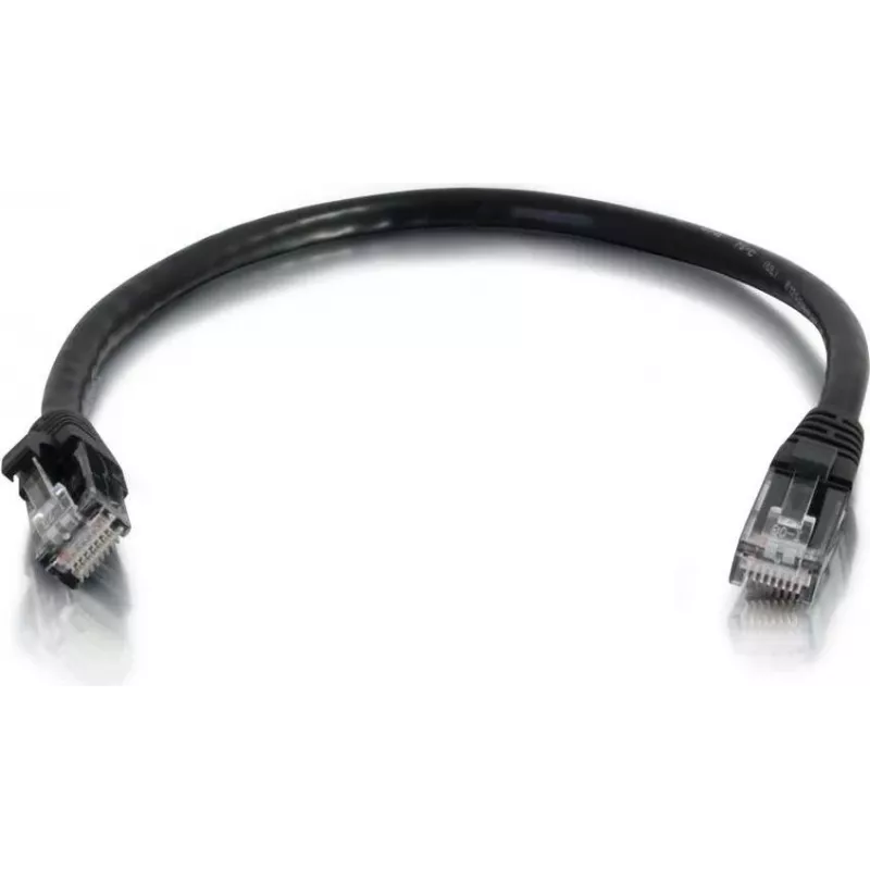 Cables2Go 0,5m Cat6 UTP Ethernet-patchkabel, zwart, snagless, PVC-mantel 83405