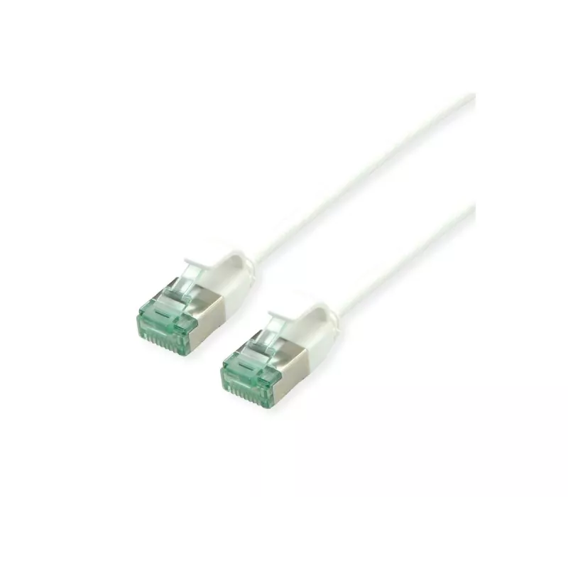 ROLINE RM U/FTP Cat.6A/Class EA Slim patchkabel, wit, 0,15 m 21.45.3360