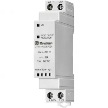 Finder solid-state-relais 77 serie 24V DC ingang 2A 1NO steekmontage 770190249024