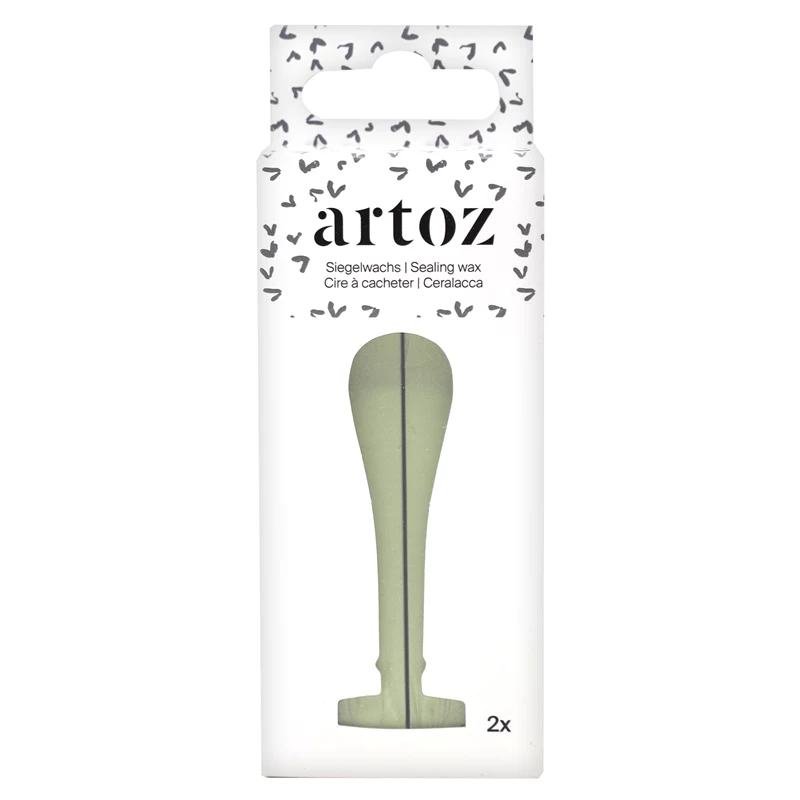 ARTOZ zegelwasstaven lichtgroen 2 stk. (137605-44)
