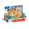 Clementoni Purring Cat Morpheus knuffel - interactief sensorisch babyspeelgoed, grijs en wit, vanaf 6 maanden