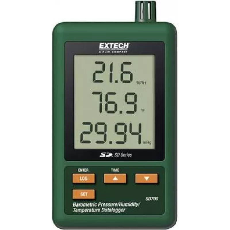 Extech SD700 temperatuur-, vochtigheids- en luchtdruk-datalogger met SD-kaart