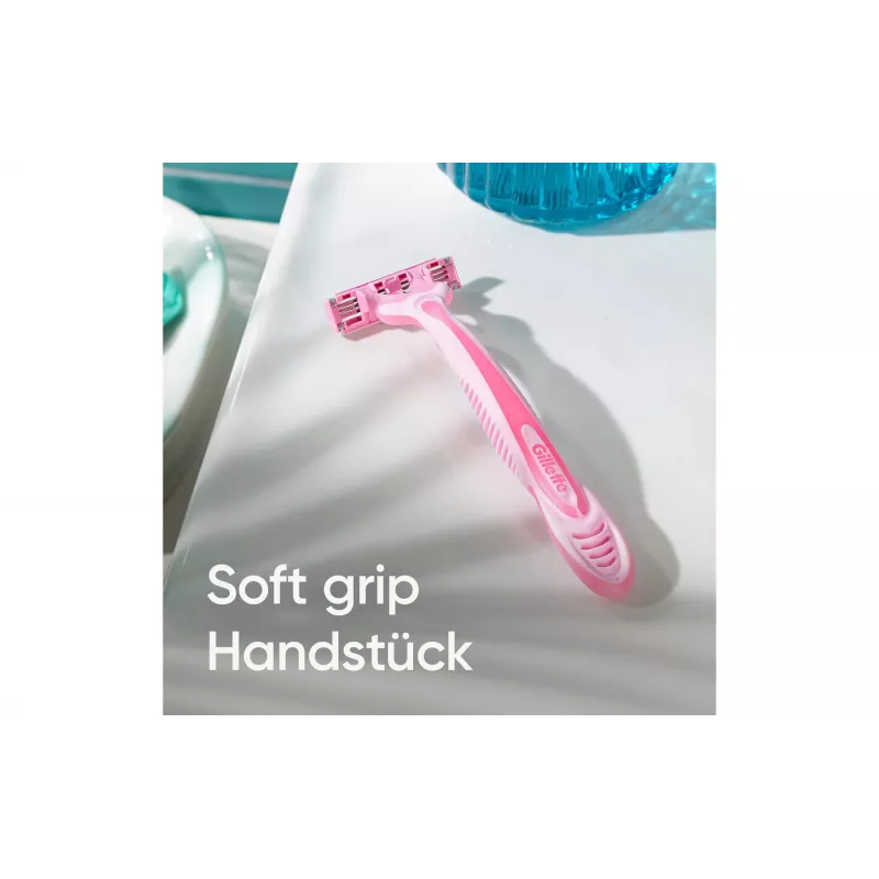 Gillette Simply Venus 3 wegwerpscheermesjes voor dames, 3 mesjes, MoistureRich-strip, 6 stuks 8006540826997