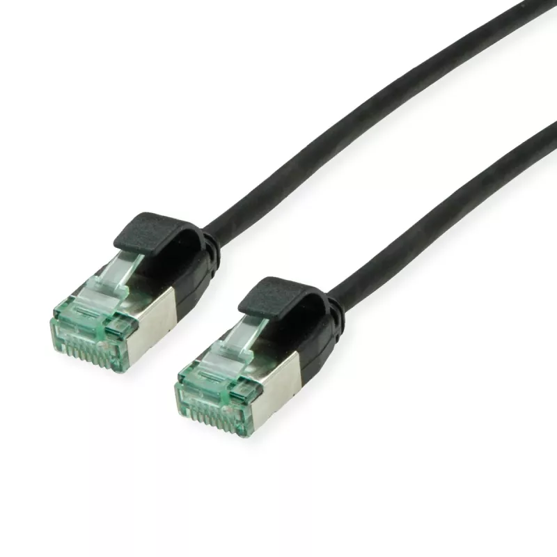 ROLINE RM U/FTP patchkabel Cat.6A/Class EA SLIM zwart 1m - FTP (21.45.3353)