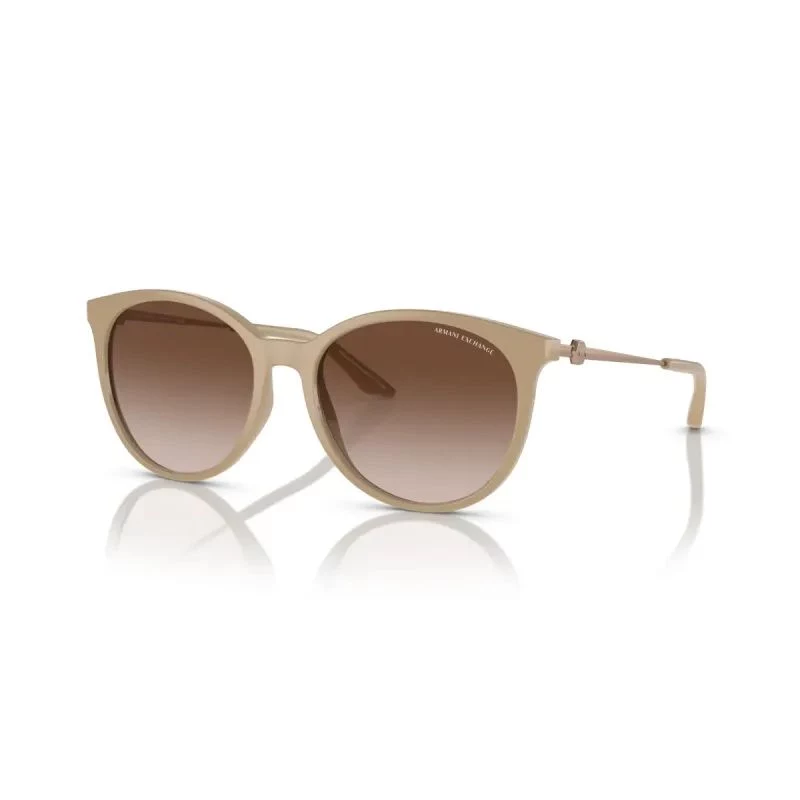 Armani Exchange dameszonnebril vierkant AX4140S 834213 Havana bruin gradient 55/17/140 mm