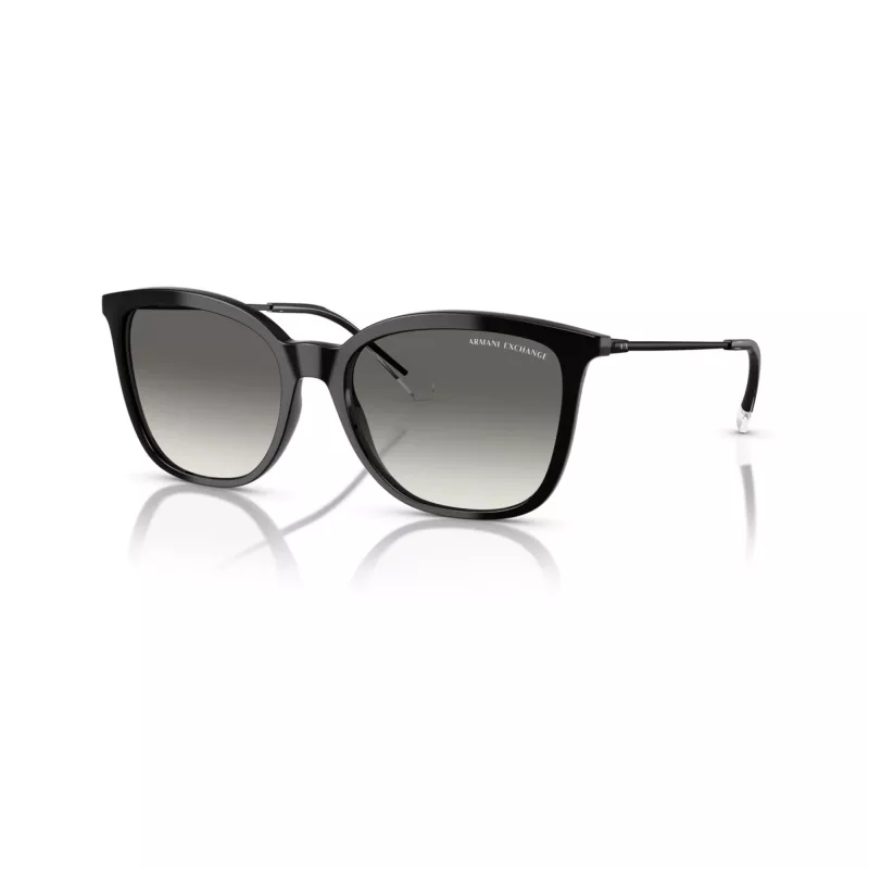 Armani Exchange dameszonnebril vierkant AX4151S 815811 zwart/grijs gradient 55mm