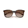 Armani Exchange dameszonnebril AX4151S, bruin Havana montuur, bruine gradient glazen, 55mm AX4151S821313