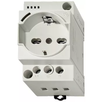 Finder stopcontact voor schakelkast 7U.00.8.230.0010 grijs (RAL 7035) 16A 230V DIN-rail