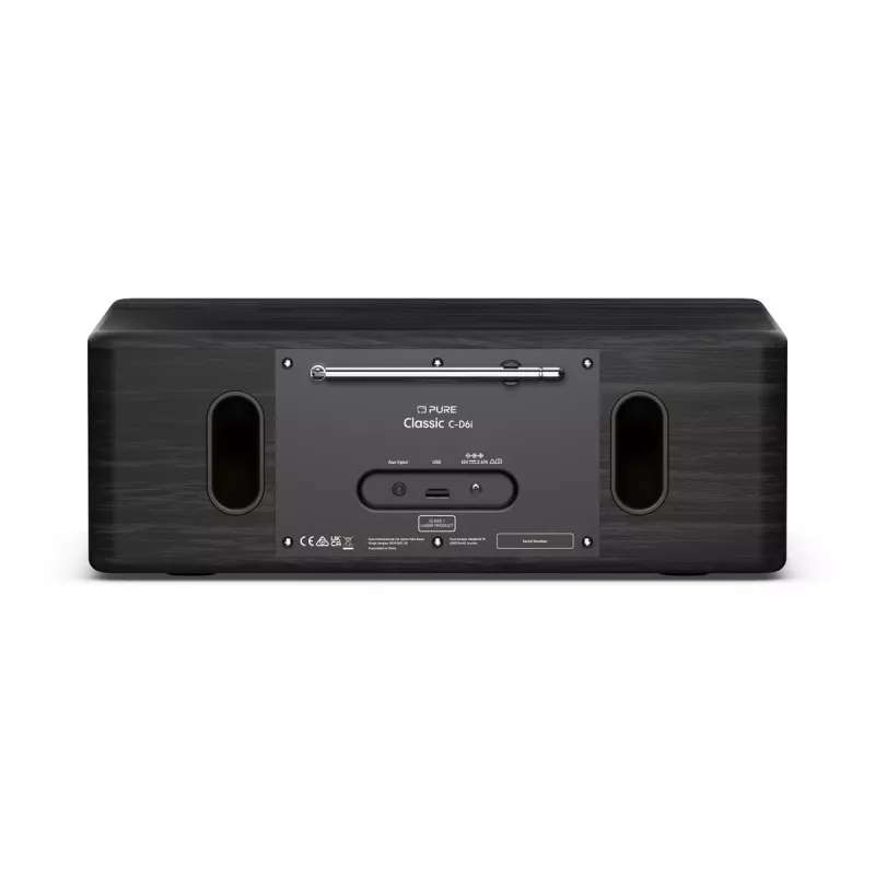 Pure Classic C-D6i internetradio met DAB+ en FM, zwart/zwart es 254587