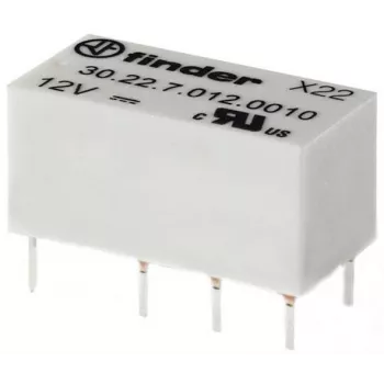 Finder miniatuur PCB-relais 30.22.7.012.0020 DPDT 2A 12V DC