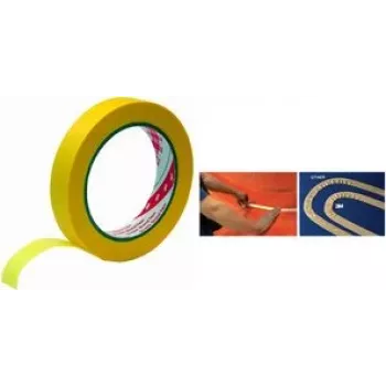 3M 244 Gold afdekband voor schilders, 36 mm x 50 m, extra dun 0,08 mm, acryllijm, scherpe kleurranden, binnen/buiten, 1 rol 2443650