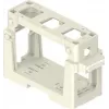 ILME COB03/3BC modulehouder voor 3x 21,21 mm inzetstukken, thermoplast, zwart