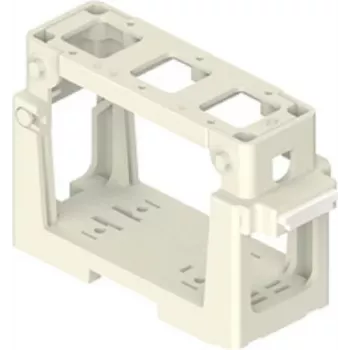 ILME COB03/3BC modulehouder voor 3x 21,21 mm inzetstukken, thermoplast, zwart