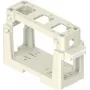ILME COB03/3BC modulehouder voor 3x 21,21 mm inzetstukken, thermoplast, zwart